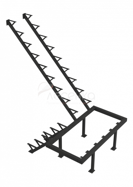 Каркас к лестнице ЛЕС-06 универсальной (поворот 180 градусов) - фото 1
