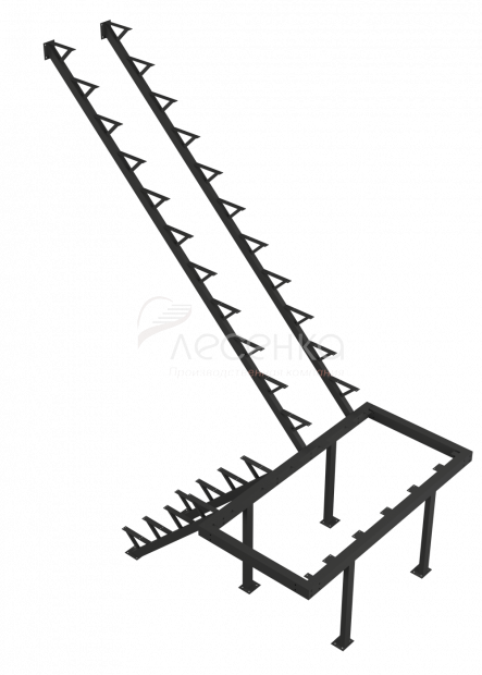 Каркас к лестнице ЛЕС-06 универсальной (поворот 180 градусов) - фото 1